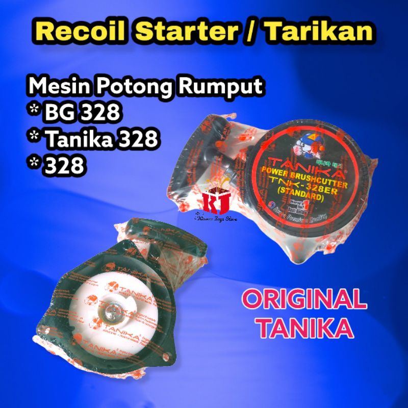 Recoil Starter Mesin Potong Rumput 328 - Tarikan Kap Engkol Tanika 328 BG328 3 Lubang Original
