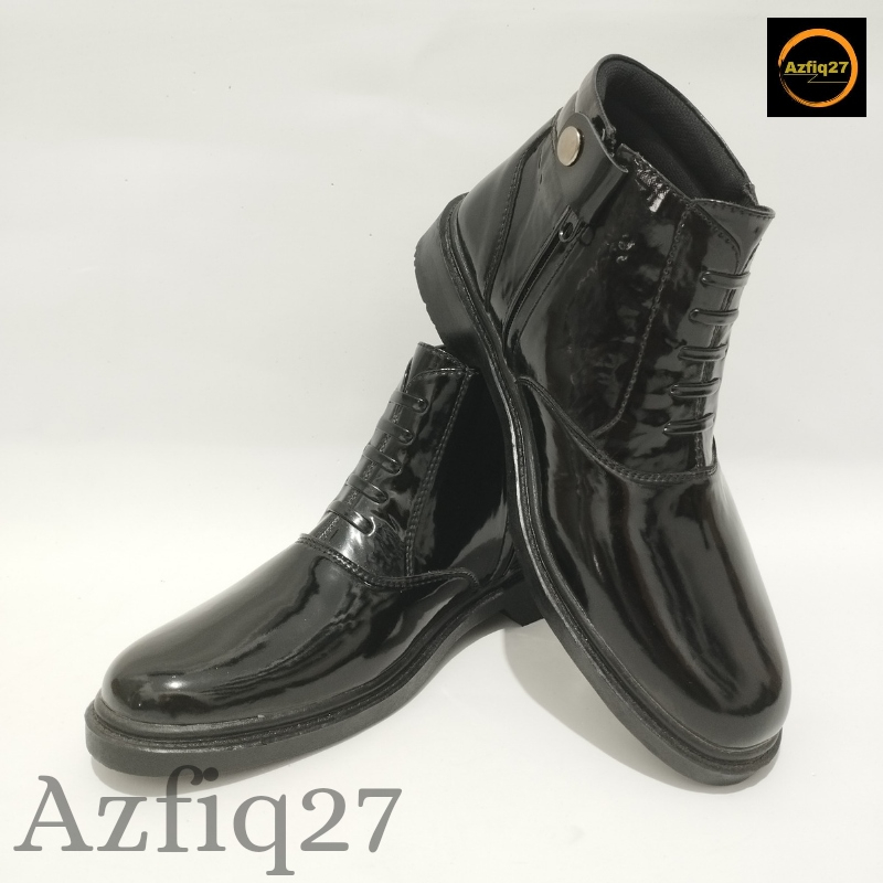 Sepatu Pdh Kilap Tali Mati Tni Polri Security Original Dinas Kantor Formal Terbaru Merek Azfiq27 #4