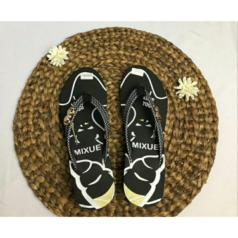 Arkn Sandal wanita Wedes Mixue terbaru