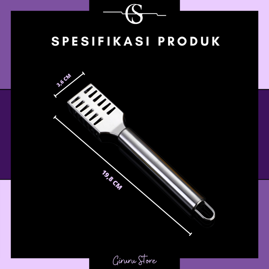 Pembersih Sisik Ikan Stainless Steel / Peeler Serbaguna Sisik Ikan / Alat Pembersih Sisik Ikan / Pengupas Sisik Ikan / Pembersih Sisik Ikan Stainless Steel / Peeler Sisik Ikan / Penyerut Sisik Ikan Stainless Steel pengupas sisik / Fish Scale Cleaner