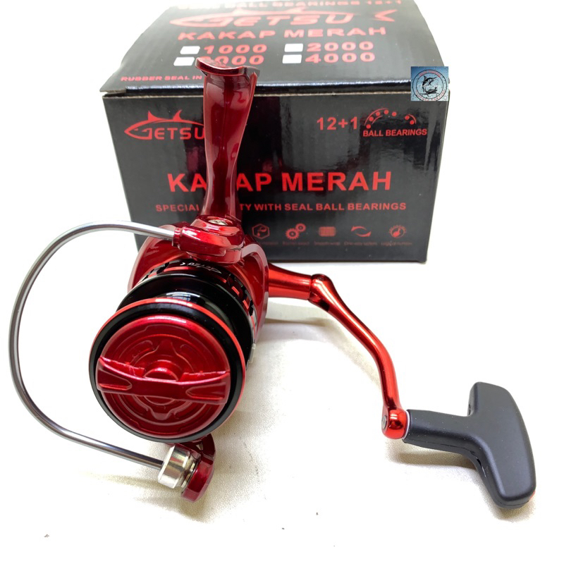 reel getsu kakap merah 1000,2000,3000,7000 power handle