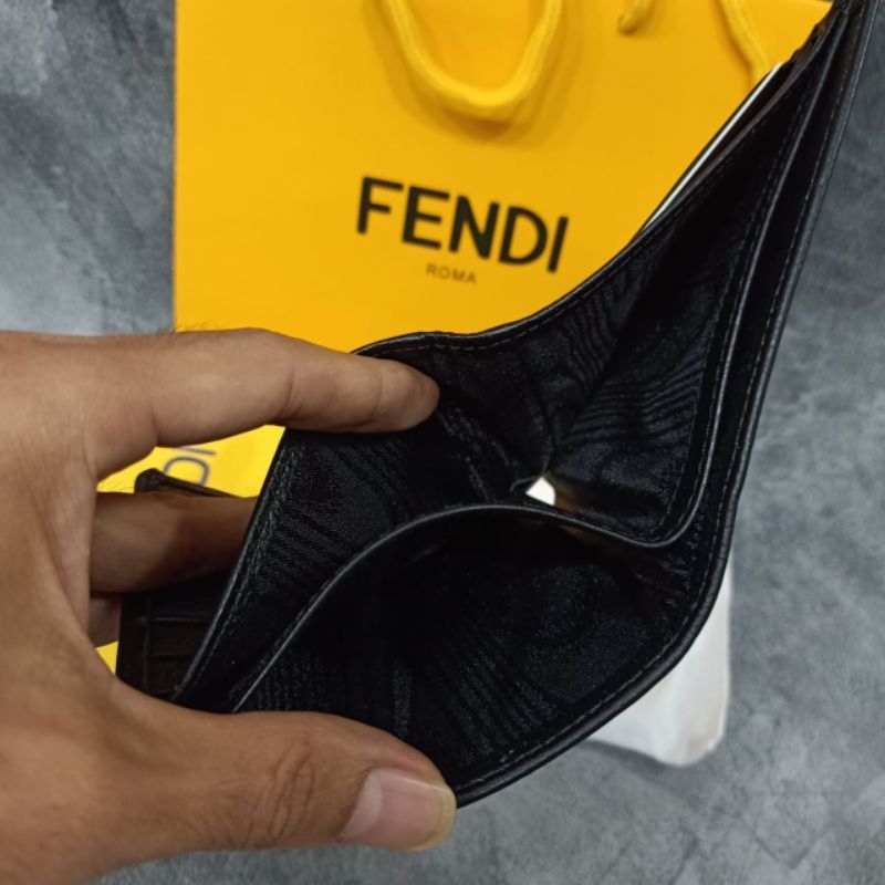 Dompet Fendi Eyes Monster Yellow Dompet Kulit Import