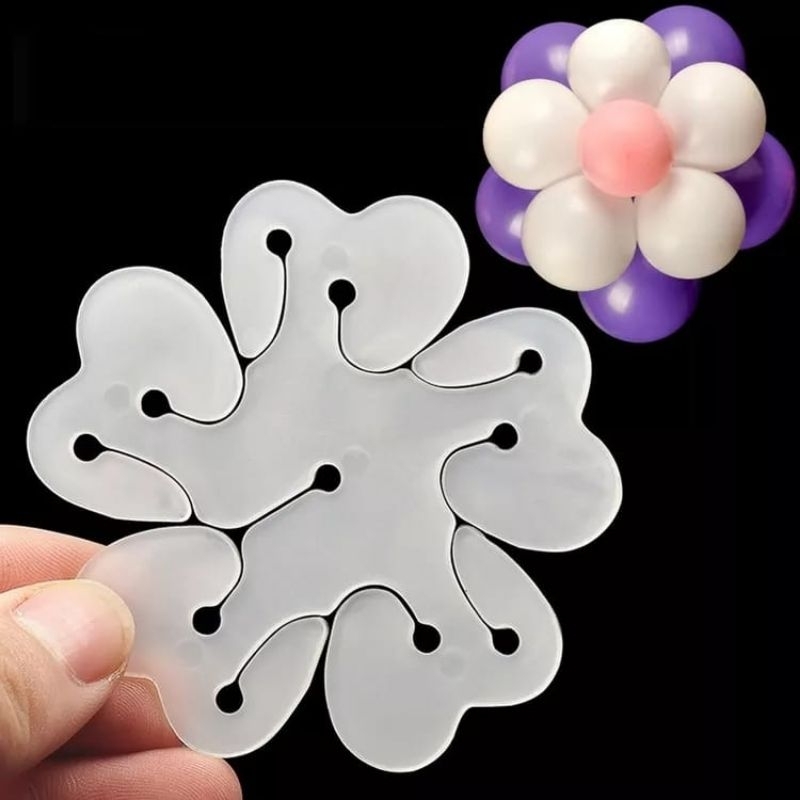 Klip Balon Besar Bentuk Bunga / Flower Clip SATUAN ( diameter 8 cm )
