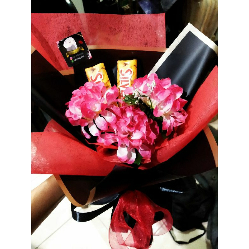 buket bunga dan coklat