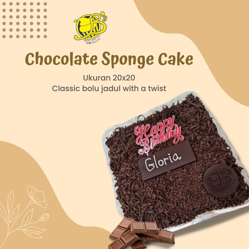

Bolu Jadul Coklat | Chocolate Sponge Cake