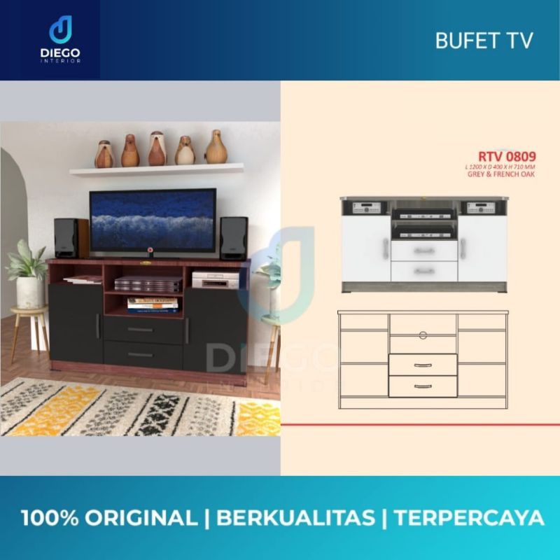 Rak Tv minimalis Bufet Tv RTV 0809