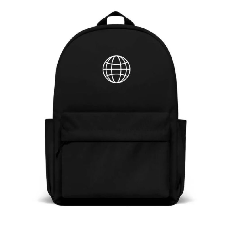 Warstudio Tas Ransel Backpack Hitam Bagpack Tas Sekolah Basic | word |