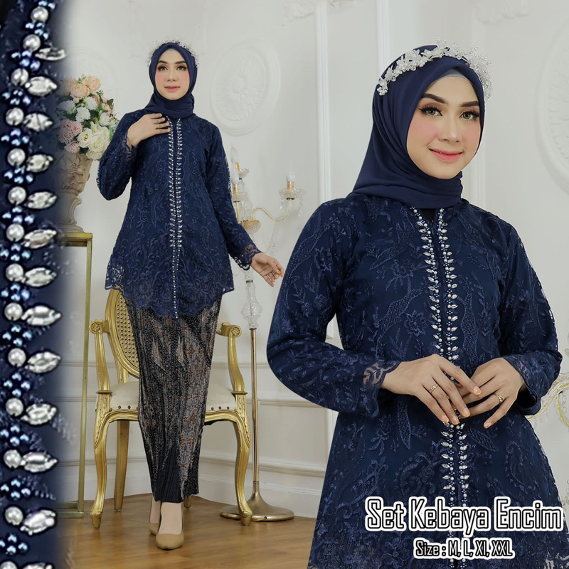 EKA Tunik kebaya tille encim payet | Kebaya modern | Kebaya pesta | Baju outfit pesta pernikahan tun