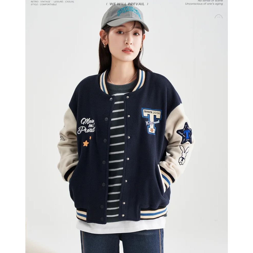 Sweater T Baseball Unisex Pria &amp; Wanita | Dhea Fashion