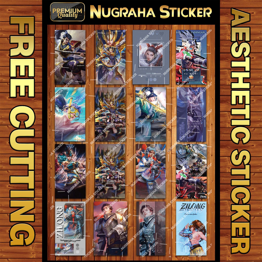 

(192 PCS) Sticker Zilong MLBB (Sticker Mobile Legends)