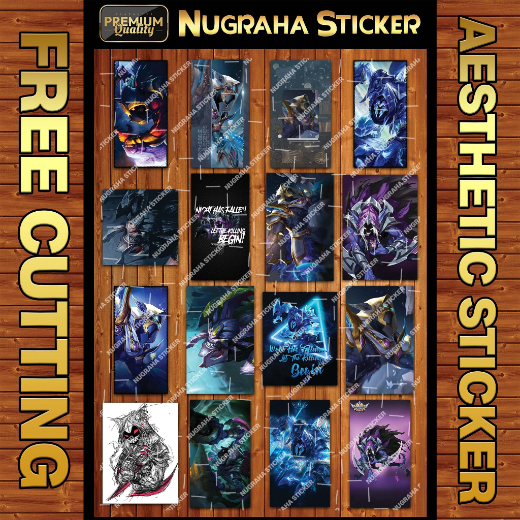 

(176 PCS) Sticker Helcrut MLBB (Sticker Mobile Legends)