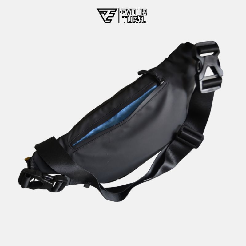 Evourtura waistbag waterproof tas pinggang premium anti air tas pinggang pria tas bahu [ INVALA ]