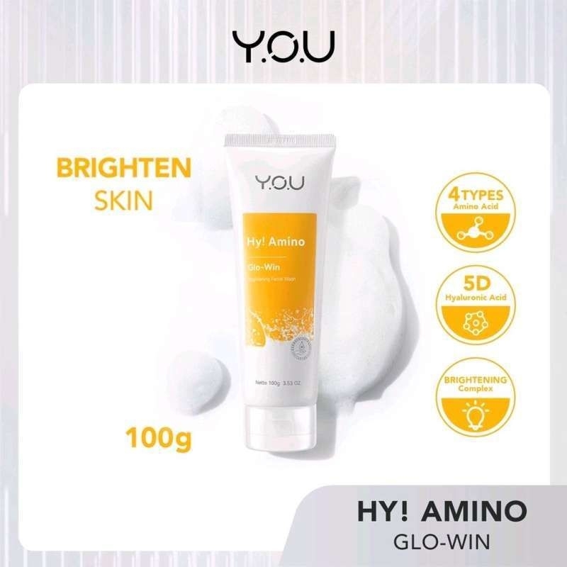 You Hy! Amino Brightening Facial Wash You Sabun Cuci Muka You Whitening Glowing