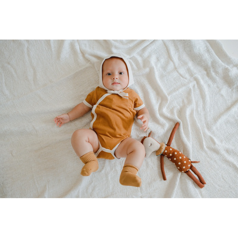 DINOANDBUNNY - SHORT KIMONO COMBINE DINO - Bohopanna - Bodysuit Jumper Bayi Newborn - Baju Bayi