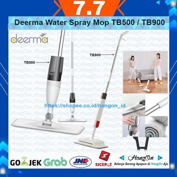 Deerma Water Spray Mop Pel Sapu Semprot Sweeper TB900 / TB500 - TB900 Pelan Lantai Anti Becek Cepat Kering