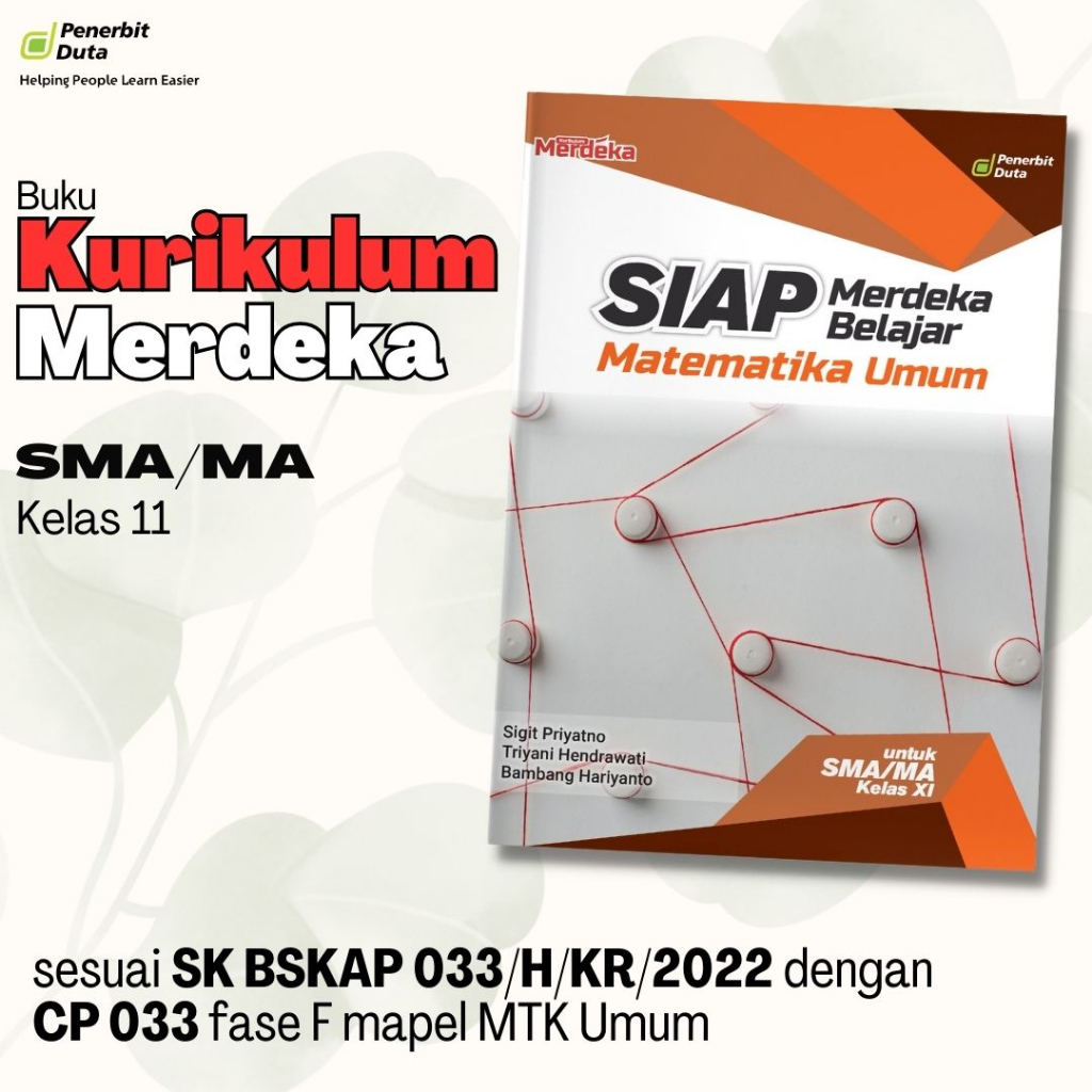 Siap Merdeka Belajar Matematika Umum SMA/MA Kelas 11 Kurikulum Merdeka