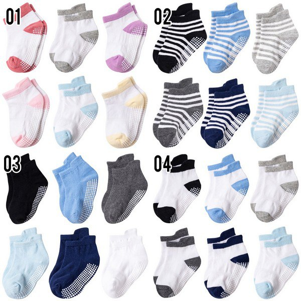 LID149 - 6in1 Kaos Kaki Bayi Baby Socks isi 6 pasang kaos kaki anak balita anti slipAffordable Quality!