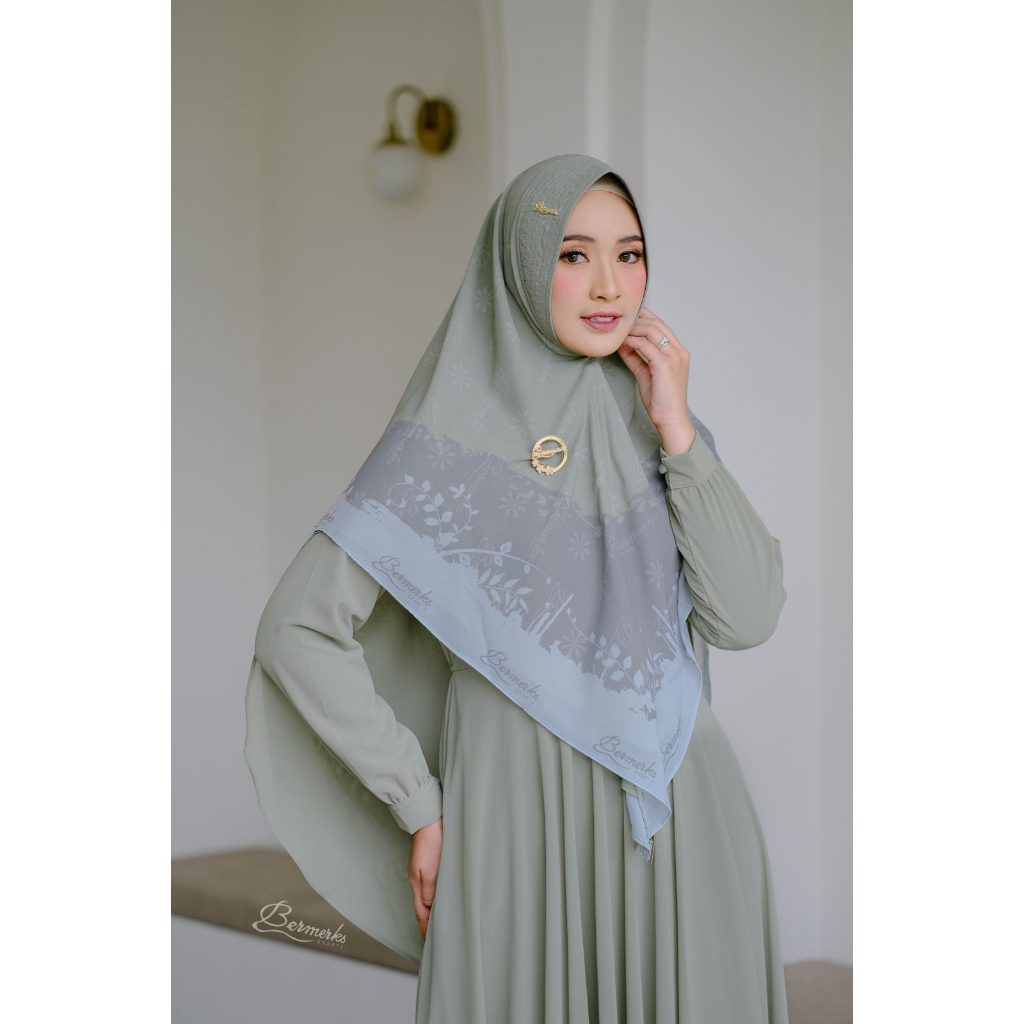 Gamis Ceruty Kerudung motif Bermerks Ivoni Zahra Palma Sintya Bella Karen katalog baru new arrival