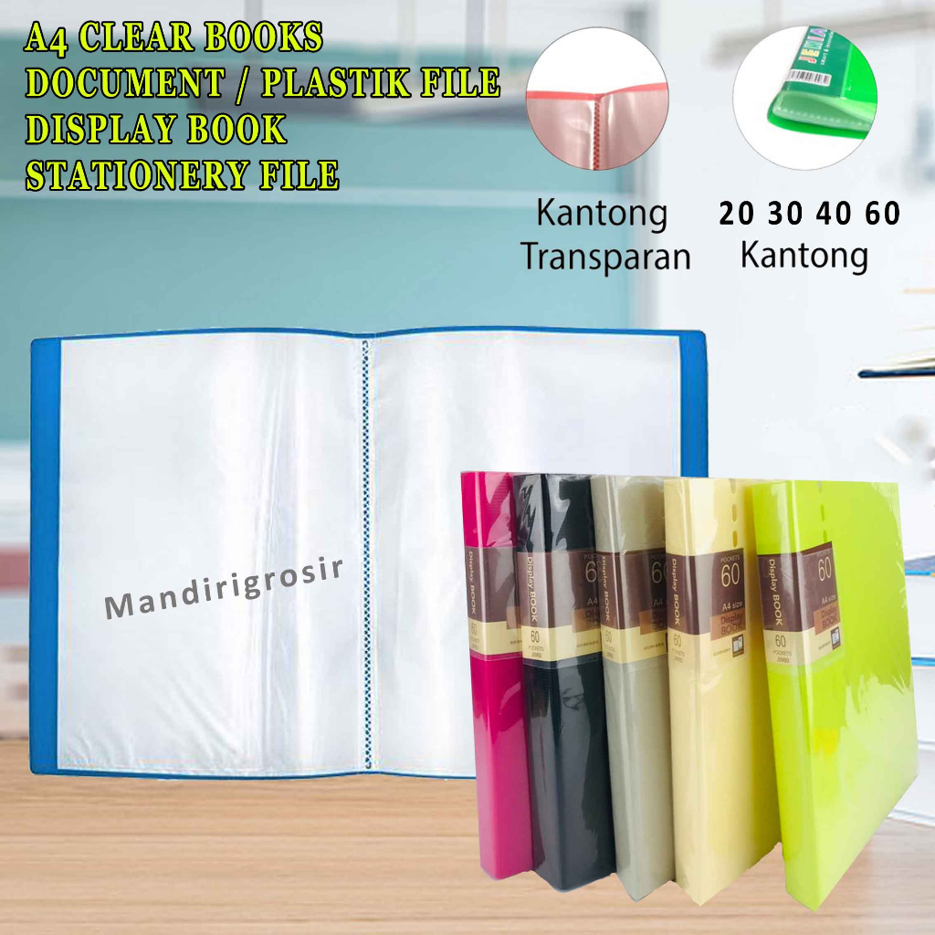 Map Clear Holder * Huajie Folder * Display Books A4 * Plastik File