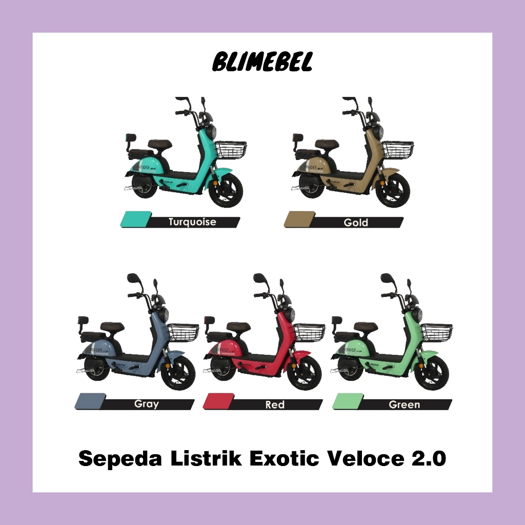 Sepeda Listrik Exotic Veloce 2.0 / E Bike Exotic Veloce 2.0