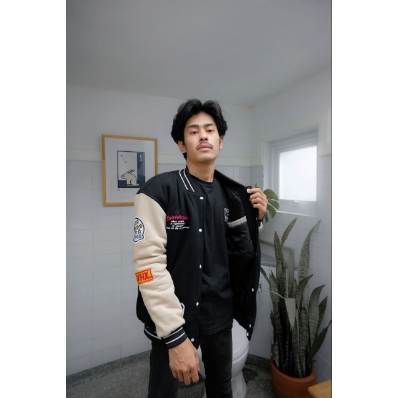 SLVHX Baseball Varsity Jacket - Jaket Pria Baseball Original Premium Salvio Hexia