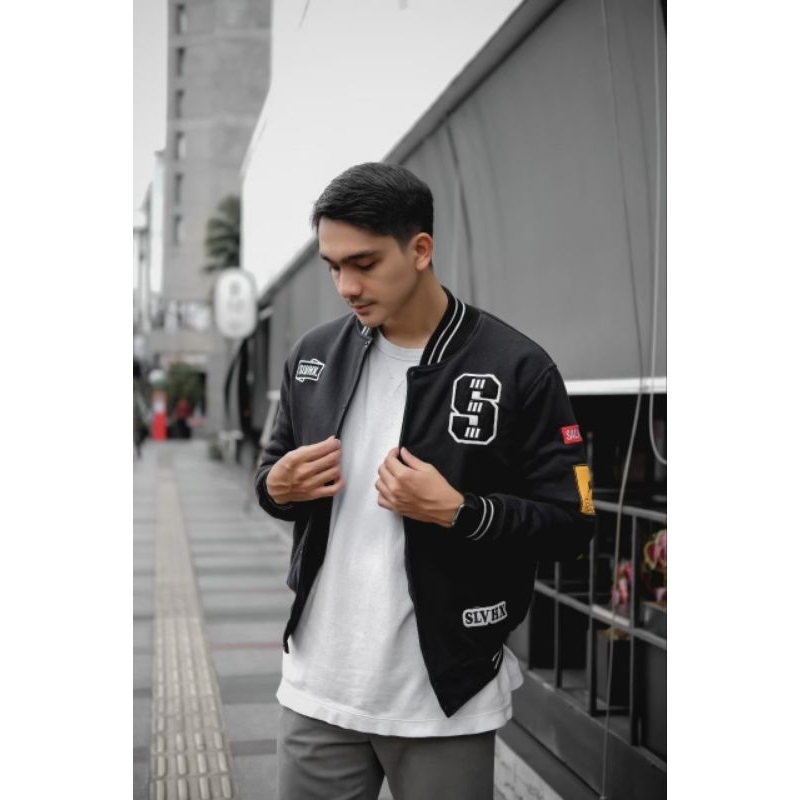 SLVHX Baseball Varsity Jacket - Jaket Pria Baseball Original Premium Salvio Hexia