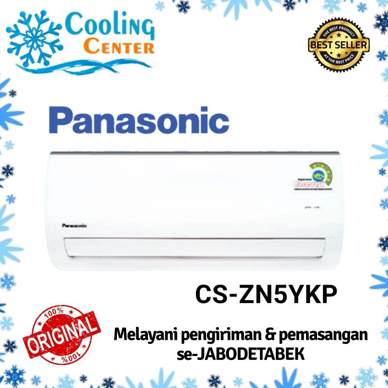 AC PANASONIC 1/2 PK CS - ZN 5 WKP + PASANG INSTALASI 0.5 PK