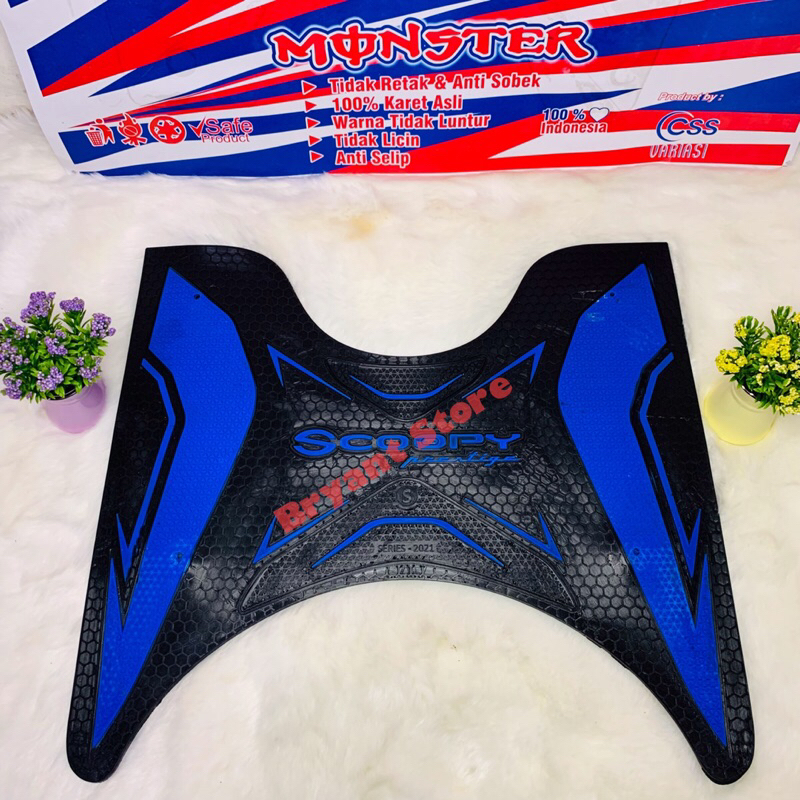 KARPET PIJAKAN KAKI MOTOR HONDA SCOOPY NEW PRESTIGE 2020 2021 2022 2023