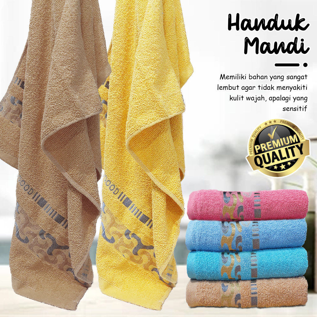 Handuk Mandi 100% Katun Handuk Mandi Jumbo Dewasa Ukuran 70CM X 140CM Handuk Mandi Halus J3A6 Megahomedecor Handuk Mandi Bisa COD