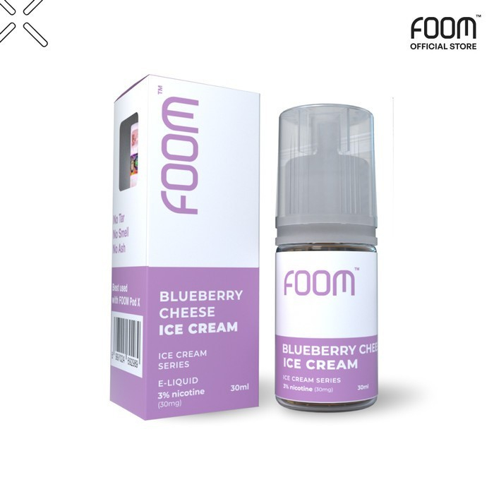 (Saltnic) Foom Blueberry Cheese Ice Cream Salt 30ml 30mg by Foom