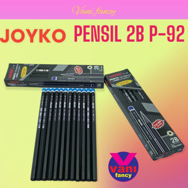 

Pencil Pensil Joyko P-92 / 2B / 1Box =12pcs