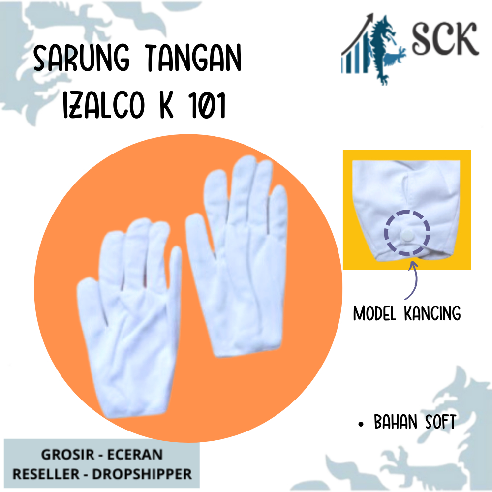 Sarung Tangan IZALCO K-101 Murah Polos / Kaos Tangan Cewek / Kaus Tangan Dewasa