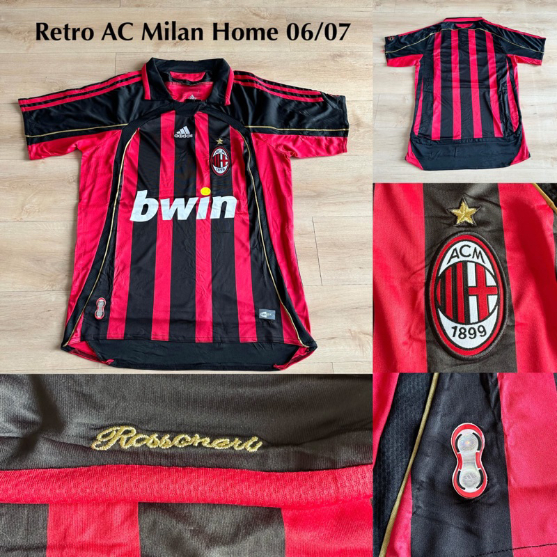 jersey Ac milan retro tahun 2006-2007