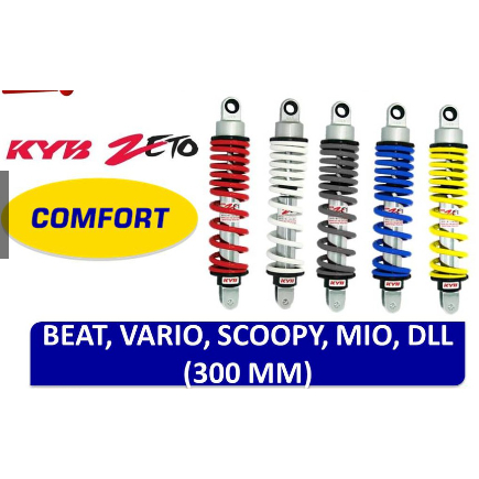 Shock Breaker Absorber Belakang KAYABA KYB ASTRA Zeto (S Series) (KYOS ZT1060PR) Mio Xeon Fino Vario Beat Scoopy Spacy