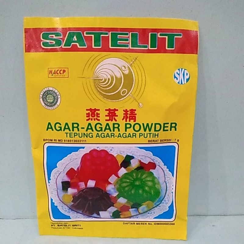 AGAR AGAR SATELIT PUTIH SACHET 7gr