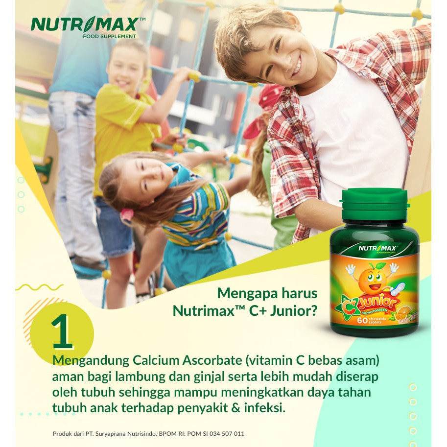 NUTRIMAX C PLUS JUNIOR 60 TABLETS