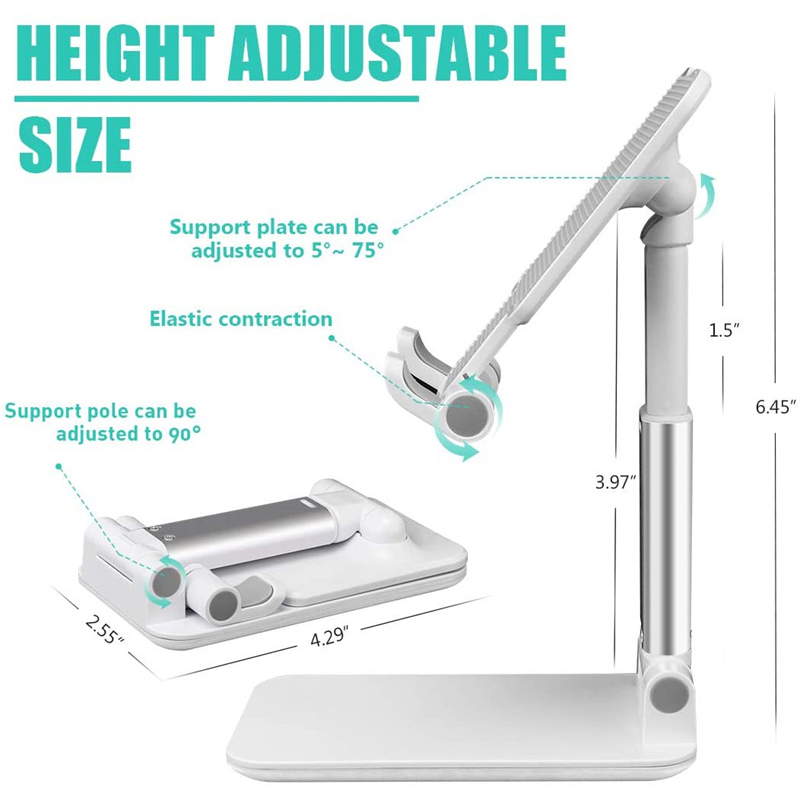 Handphone Holder Lipat Portable Holder Folding Desktop Mobile Phone Stand Universal