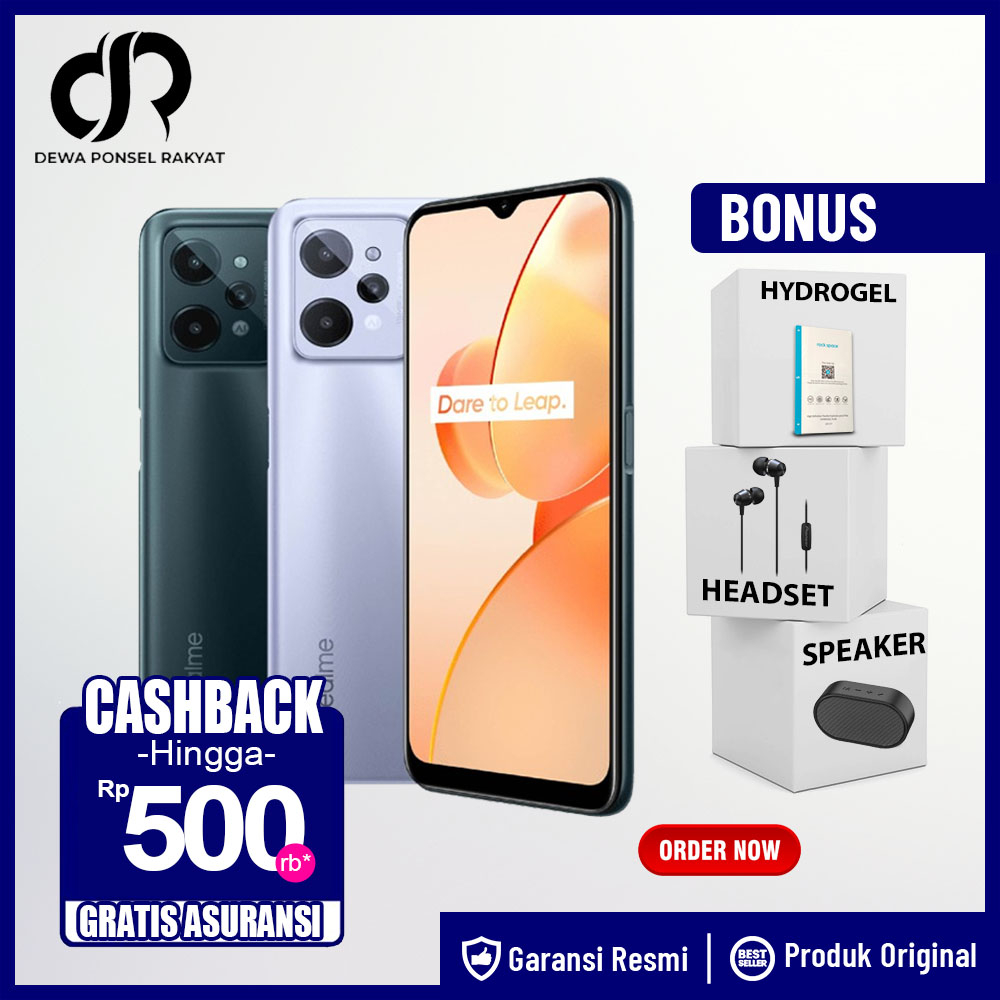 Realme C31 4/64GB 3/32GB Garansi Resmi Realme C 31 4 GB 64 GB 3 GB 32 GB Not C11 C25S C25Y C30S C31 C33 C35 C55 10 Pro