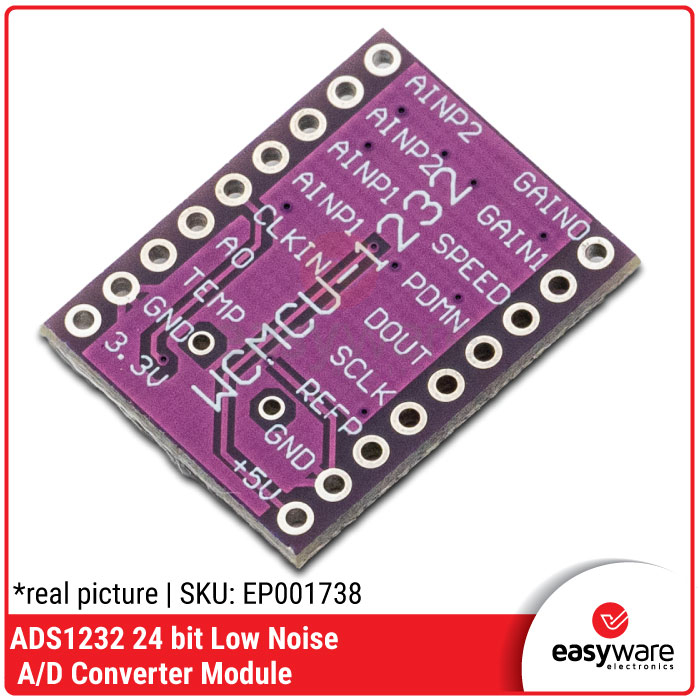 ADS1232 24 BIT LOW NOISE ANALOG TO DIGITAL CONVERTER