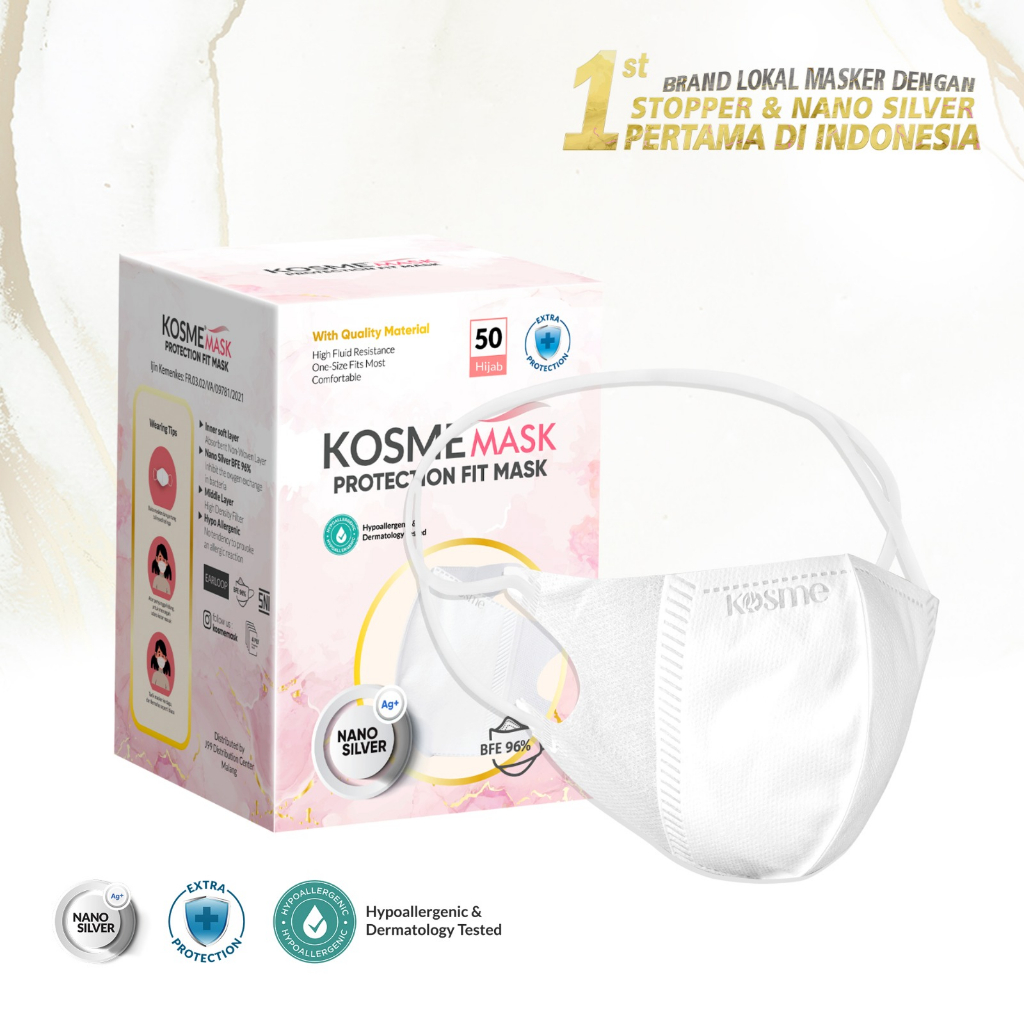 KOSMEMASK FITMASK NANO SILVER BUNDLING 2 BOX