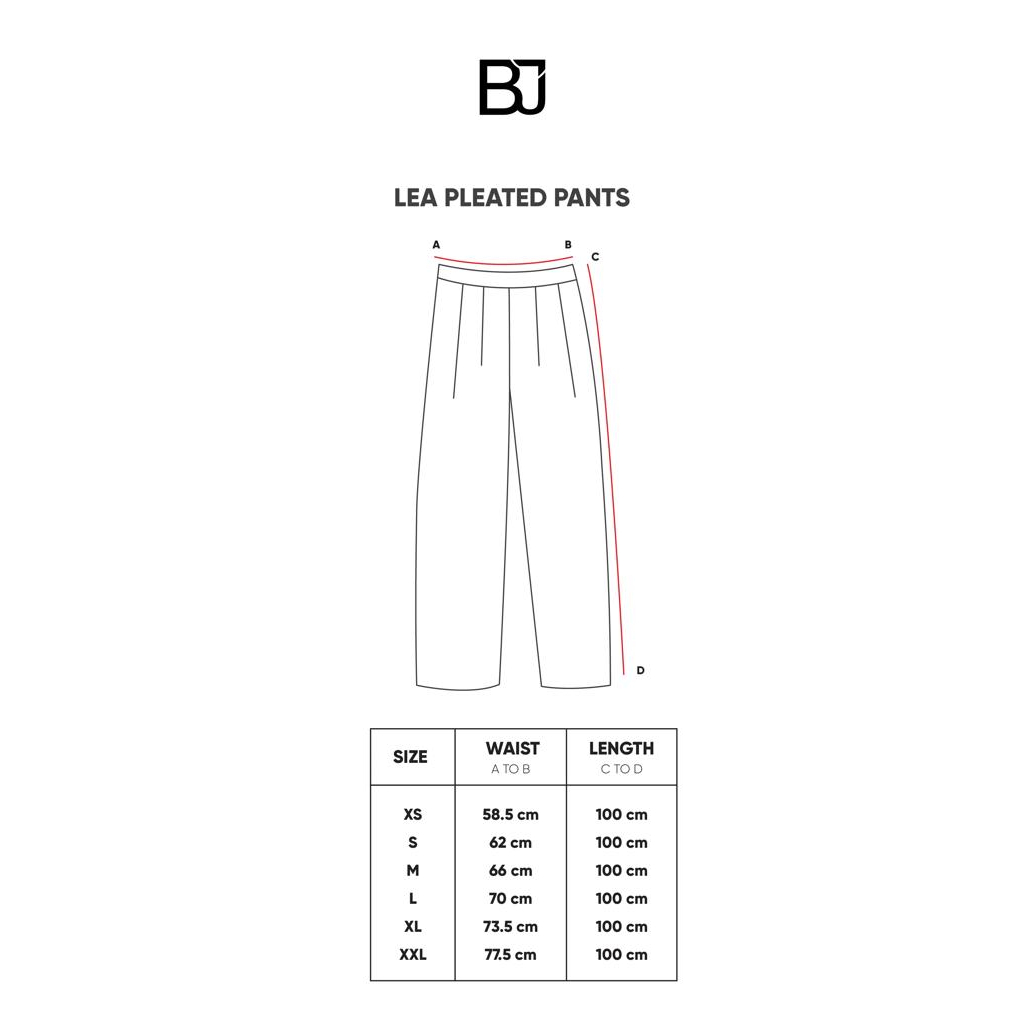 LEA PLEATED PANTS - BENANG JARUM