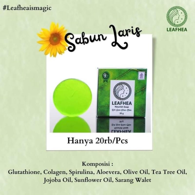 sabun leafhea original BPOM berlogo