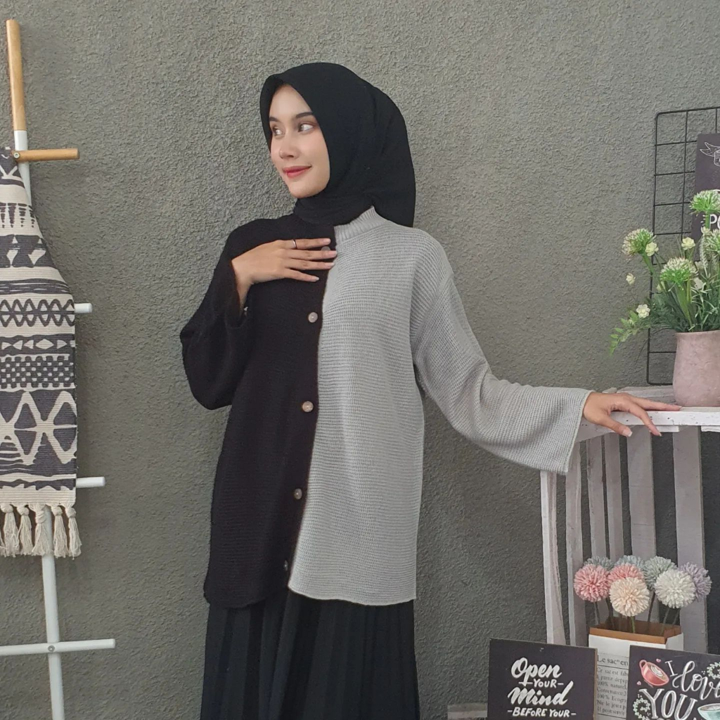 (COD Free Ongkir) KAY OUTHER CARDY RAJUT  Wanita Murah Terbaru Trendy Grosir Pakaian Outwear Bandung