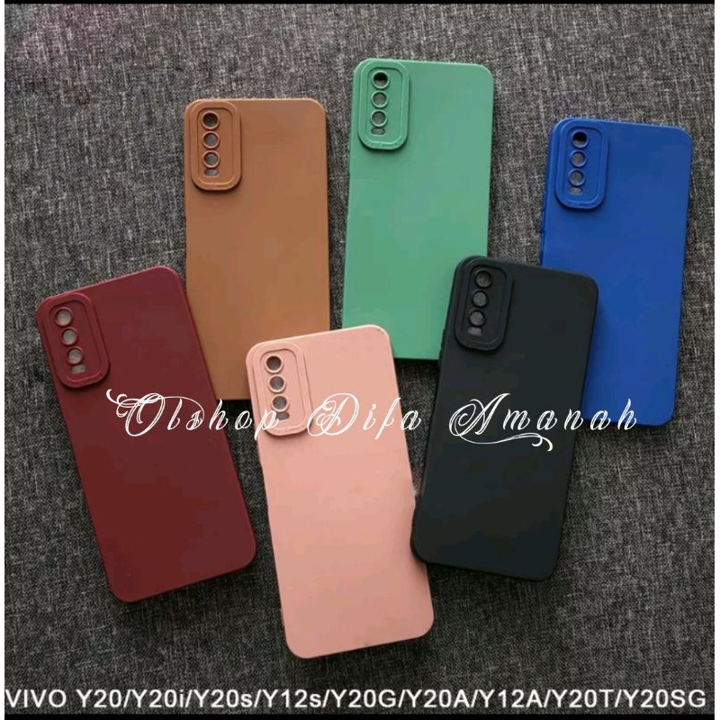 SOFTCASE MACARON FOR VIVO Y12A CASE PRO CAMERA FULL PELINDUNG CAMERA TERBAIK