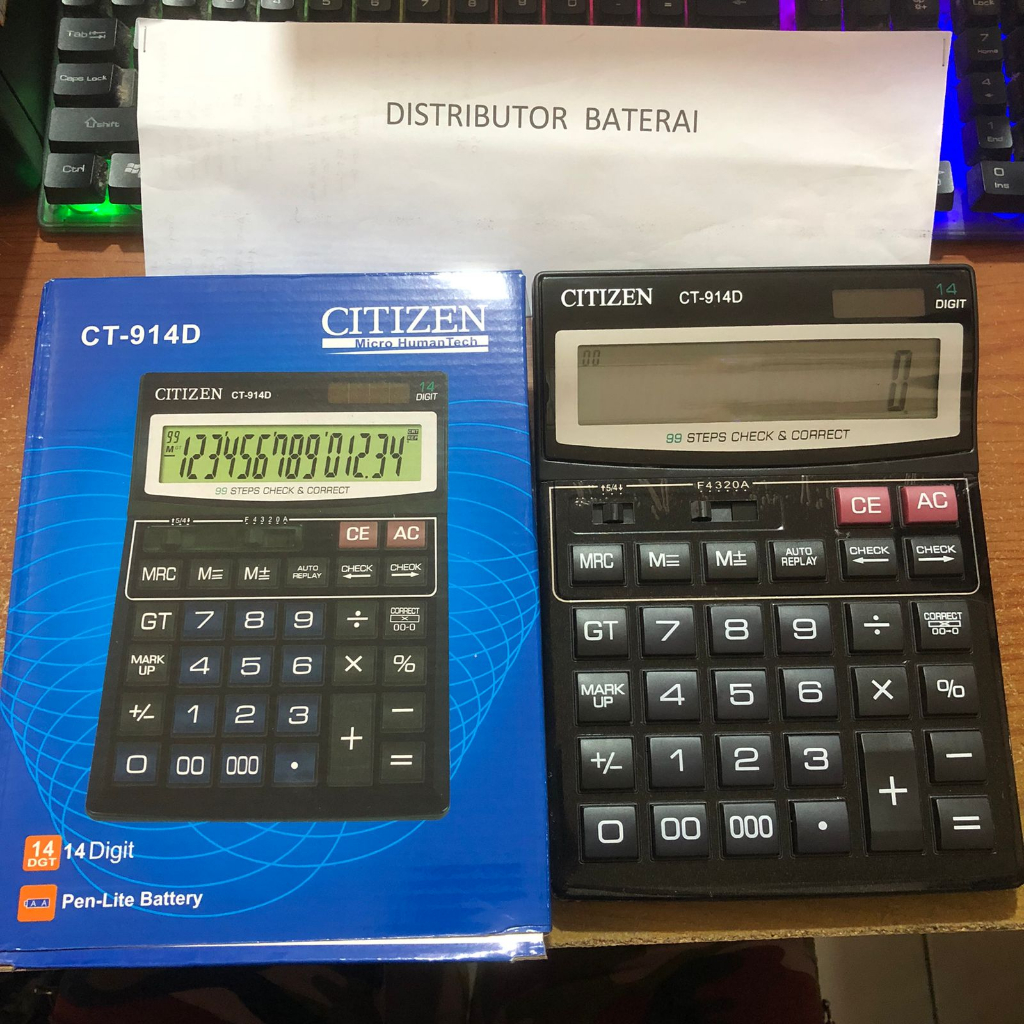 

CT 914D CT914D Kalkulator Calculator 14Digit