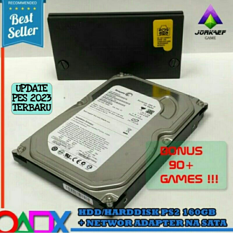 PAKET HDD NA SATA PS2 FULL GAMES 160GB 250GB 500GB