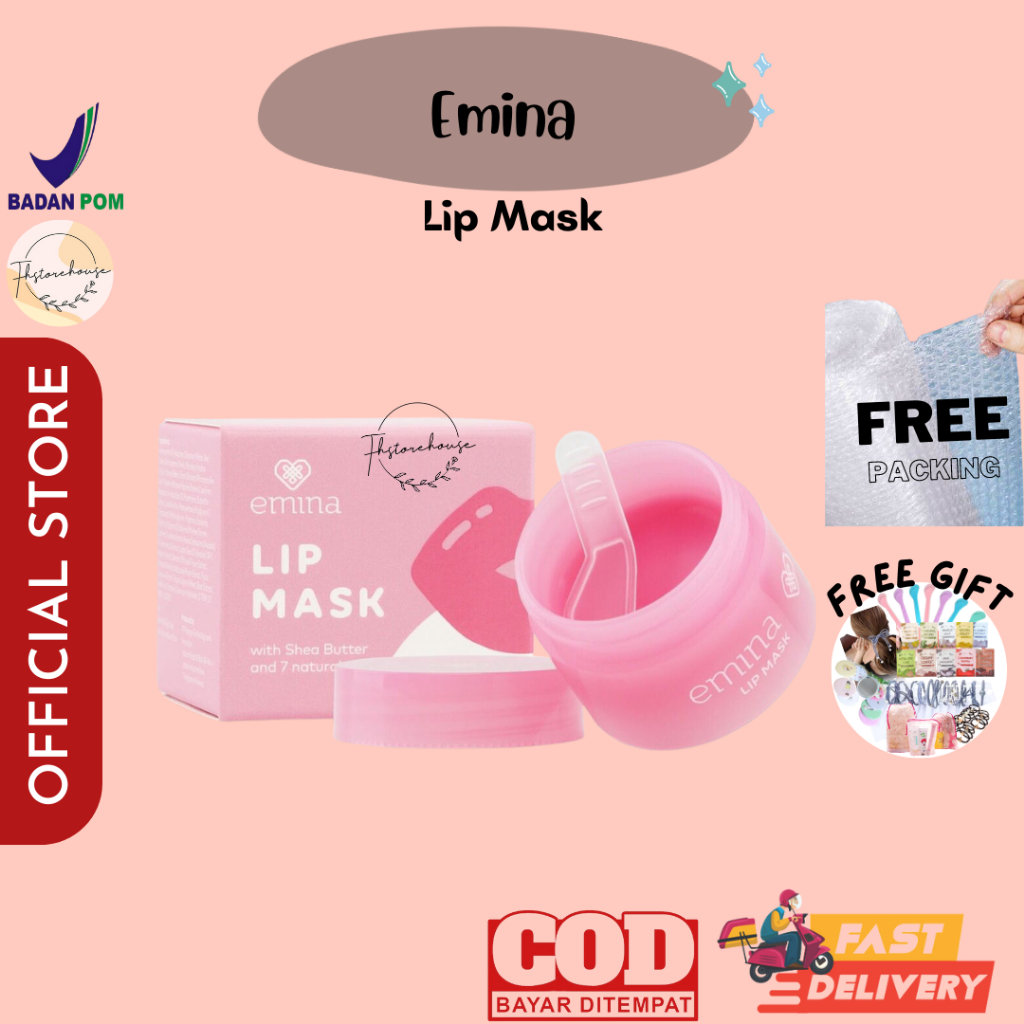 Emina Lip Mask 9 g - Masker Perawatan Bibir Lembab