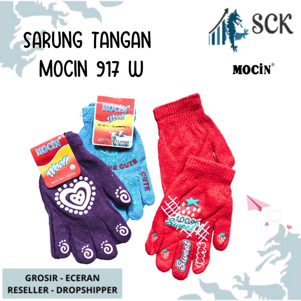 Sarung Tangan MOCIN 917 Motor Dewasa Kombinasi Motif MOCIN 917 / Kaos Tangan Wanita Perempuan / Kaus Tangan Perlengkapan Otomotif - sckmenwear GROSIR