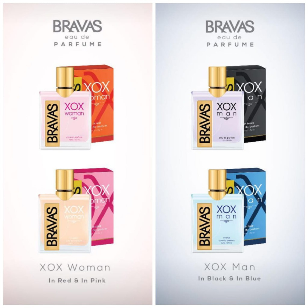 Bravas Eau De Parfum XOX/Parfum Awet 100ml/Parfum Bravas