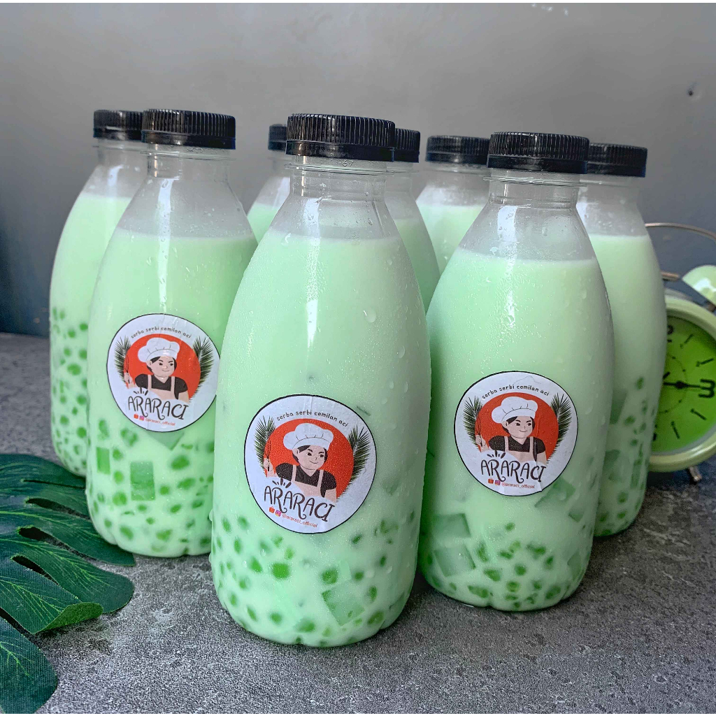 MINUMAN ES SAGO JELLY PANDAN KEMASAN BOTOL 350 ML